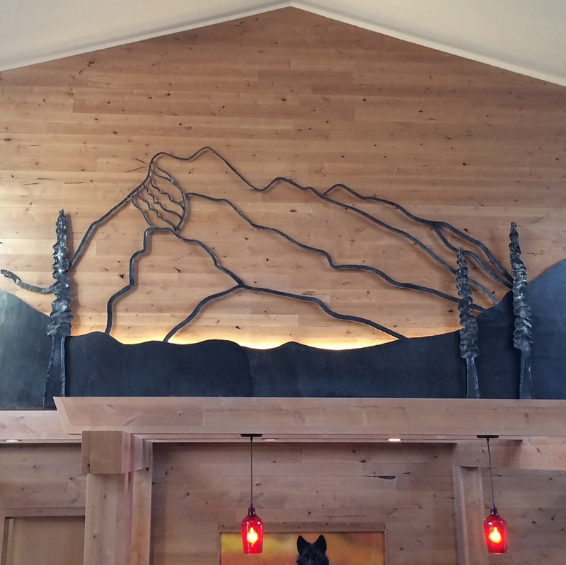 Castle Mountain and Mount Rundle Wall Sculptures